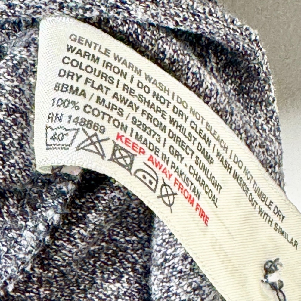 Fat Face Men’s Short Sleeve Organically Grown Cotton Polo Charcoal Gray Shirt M - Picture 11 of 12